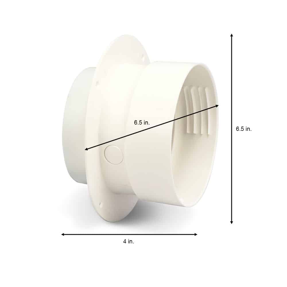 Dundas Jafine EZCNZW EzConnect Dryer Duct to Wall Connector - Edmondson Supply