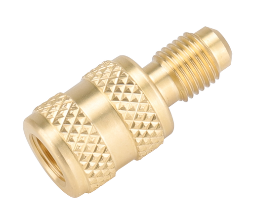 NAVAC F2010 Left-Handed Thread A2L Adapter, 1/4" LH FPT x 1/4" MPT - Edmondson Supply