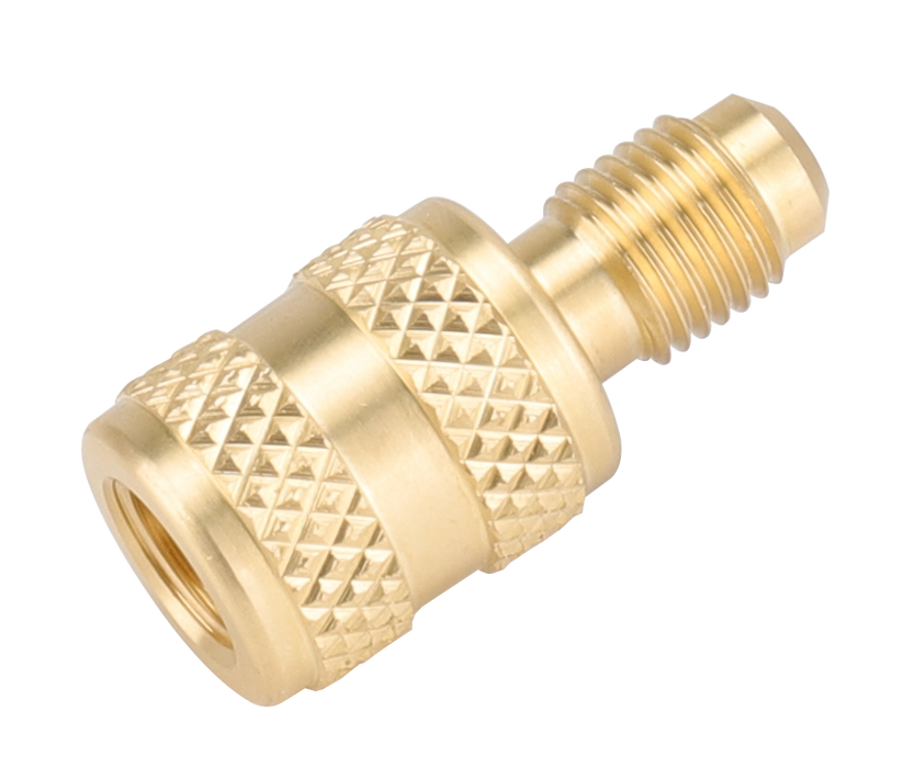 NAVAC F2010 Left-Handed Thread A2L Adapter, 1/4" LH FPT x 1/4" MPT - Edmondson Supply