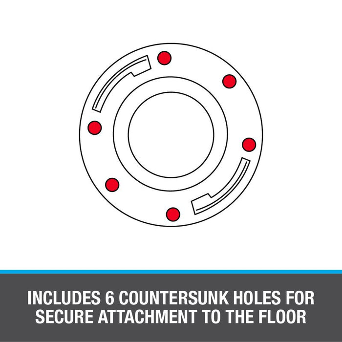 Oatey® 42778 Level Fit™ Closet Flange With Stainless Steel Replacement Ring - Edmondson Supply