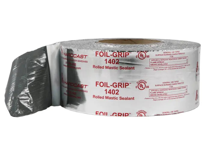 Carlisle Hardcast 304100 Foil-Grip 1402 General-Purpose Rolled Mastic Sealant, 3" x 100' - Edmondson Supply