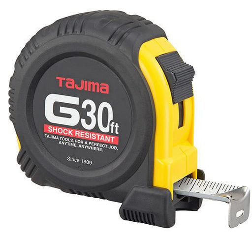 Tajima G-30BW G-Series, Standard Scale, 30 ft x 1 in. Steel Blade, Tape Measure - Edmondson Supply