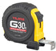 Tajima G-30BW G-Series, Standard Scale, 30 ft x 1 in. Steel Blade, Tape Measure - Edmondson Supply