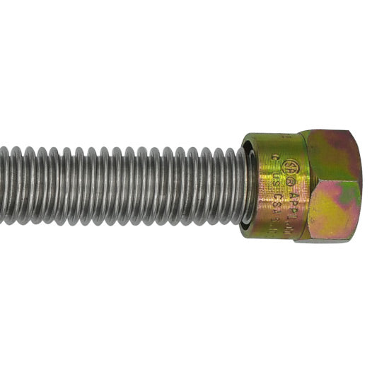 Cambridge 5/8" O.D. Standard Gas Connector, 1/2" MIP x 1/2" MIP x 24" - Edmondson Supply
