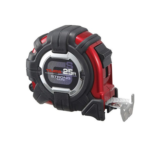 Tajima GS-MC25BW GS-LOCK™ HORNED MAGNETIC HOOK COMPATIBLE CLIP Tape Measure - 25 ft - Edmondson Supply