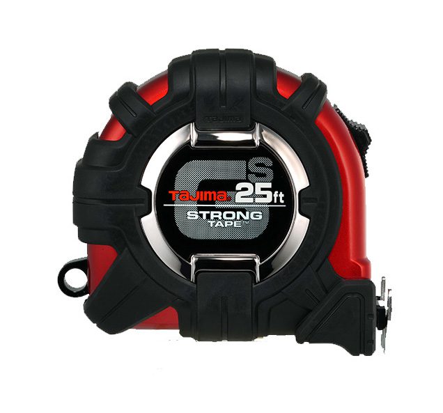 Tajima GS-MC25BW GS-LOCK™ HORNED MAGNETIC HOOK COMPATIBLE CLIP Tape Measure - 25 ft - Edmondson Supply