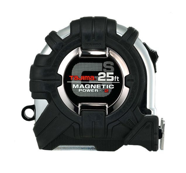 Tajima GS-SC25BW GS-LOCK™ MAGNETIC POWER x2 COMPATIBLE CLIP Tape Measure - 25 ft -  Edmondson Supply