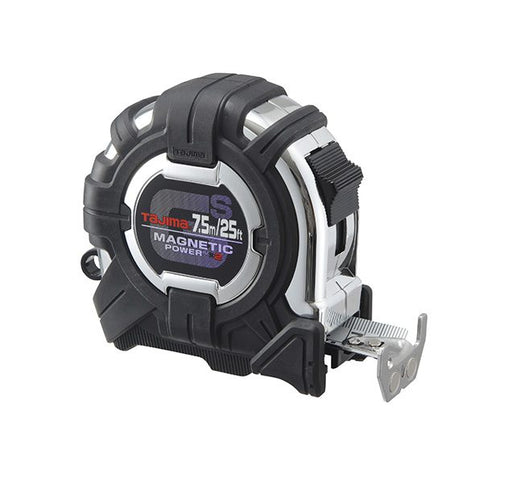 Tajima GS-SC25/7.5MBW GS-LOCK™ MAGNETIC POWER x2 COMPATIBLE CLIP Tape Measure - 25 ft / 7.5 m - Edmondson Supply