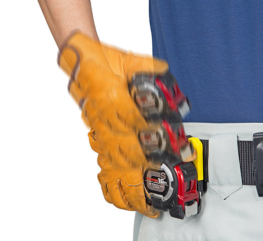 Tajima GSSF-25BW GS Lock™ SAFETY BELT HOLDER™ Tape Measure, 25-foot - Edmondson Supply