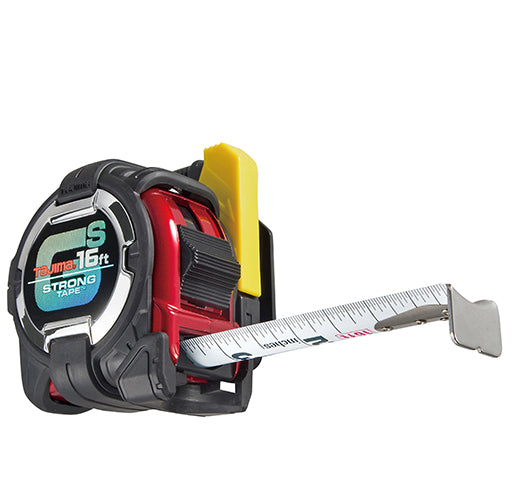 Tajima GSSF-16BW GS Lock™ SAFETY BELT HOLDER™ Tape Measure, 16-foot - Edmondson Supply