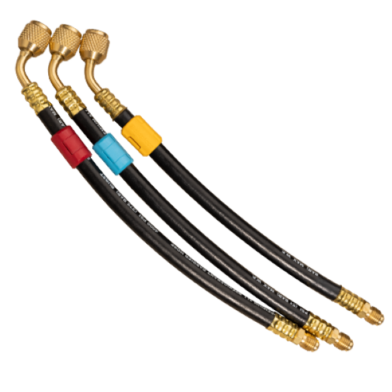 Fieldpiece HR3X 1/4″ Open Valves Hose Extension Set – 3 Pack - Edmondson Supply
