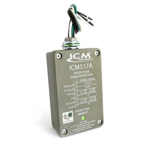 ICM Controls ICM517A Single-Phase, Type 2 Surge Protective Device - Edmondson Supply