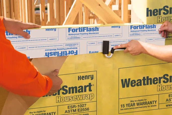 Carlisle Henry 359928 FortiFlash® Butyl Waterproof Flashing Membrane, 4" x 75', 20 mil - Edmondson Supply