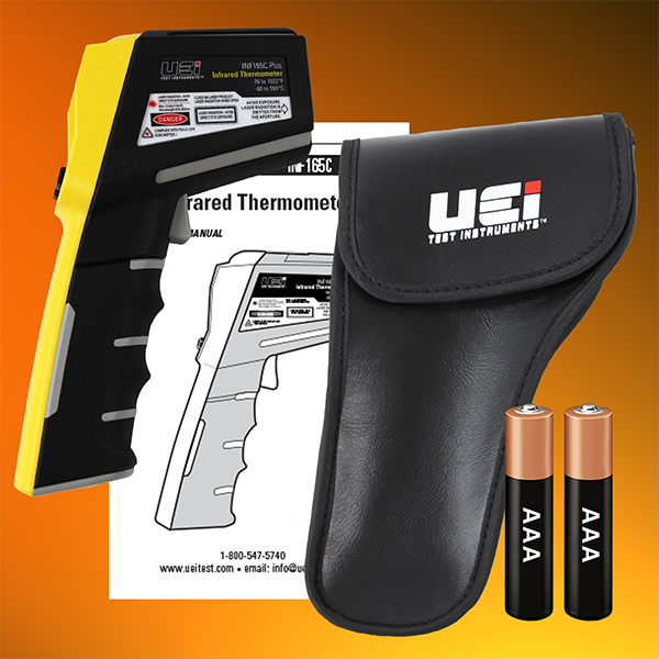 UEi INF165C Circular 12:1 IR Thermometer w/ 8-Point Laser - Edmondson Supply