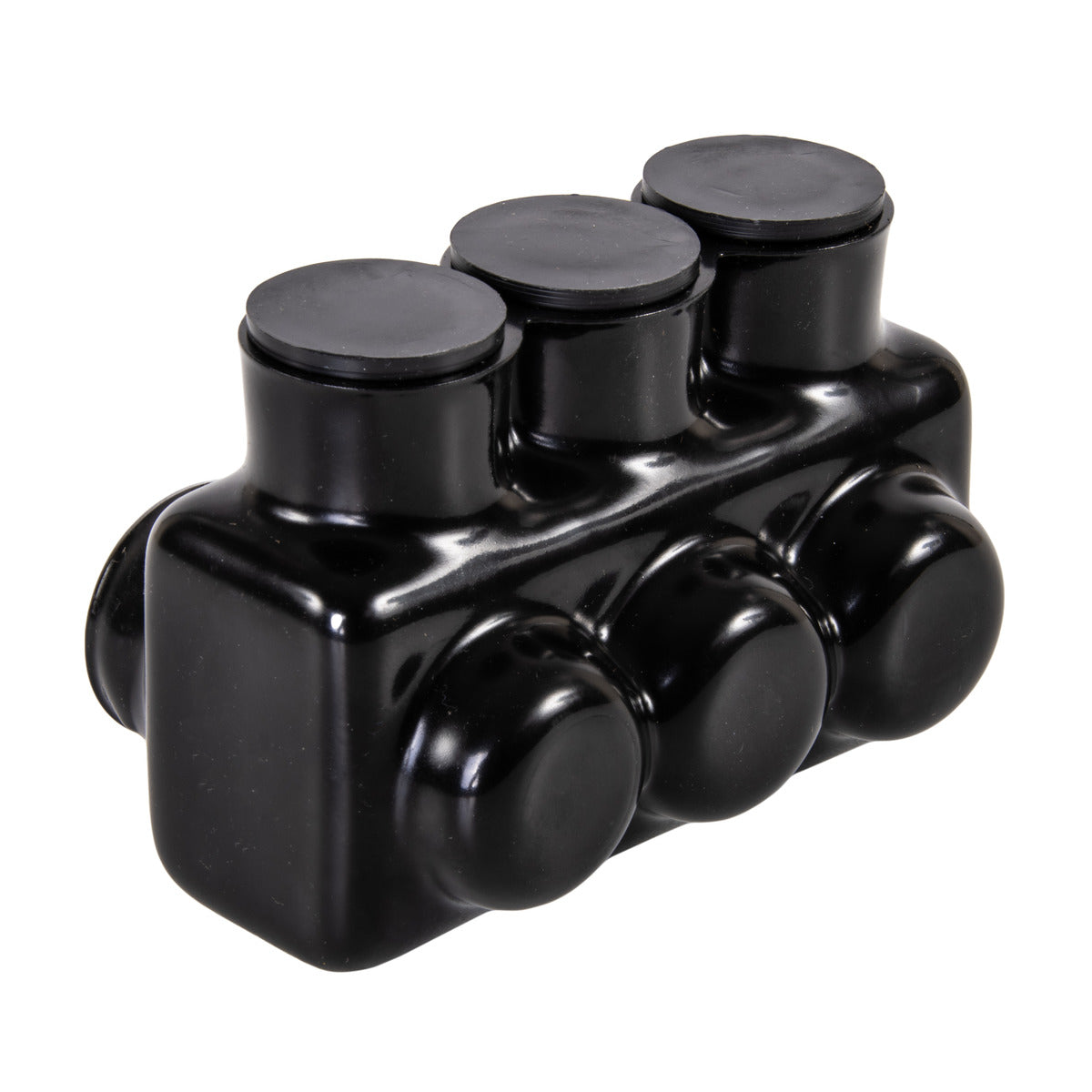 NSI Polaris IPL1/0-3 3-Port Black Multi-Tap Pre-Insulated Connector, 1/0-14 Gauge - Edmondson Supply