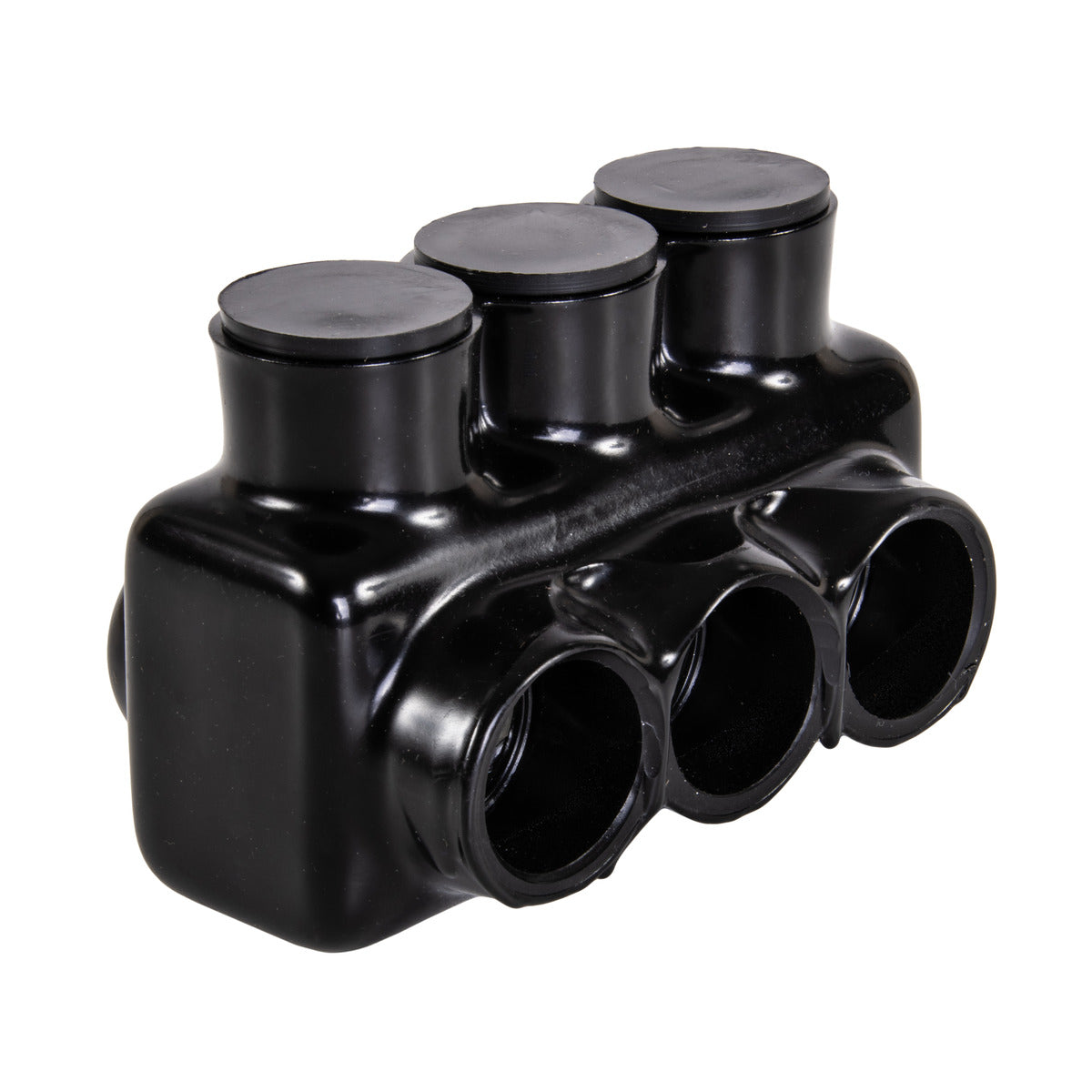 NSI Polaris IPL1/0-3 3-Port Black Multi-Tap Pre-Insulated Connector, 1/0-14 Gauge - Edmondson Supply