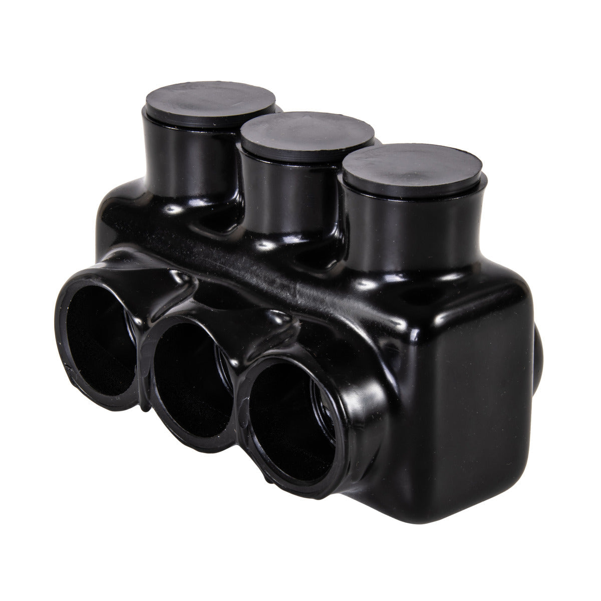 NSI Polaris IPL1/0-3 3-Port Black Multi-Tap Pre-Insulated Connector, 1/0-14 Gauge - Edmondson Supply