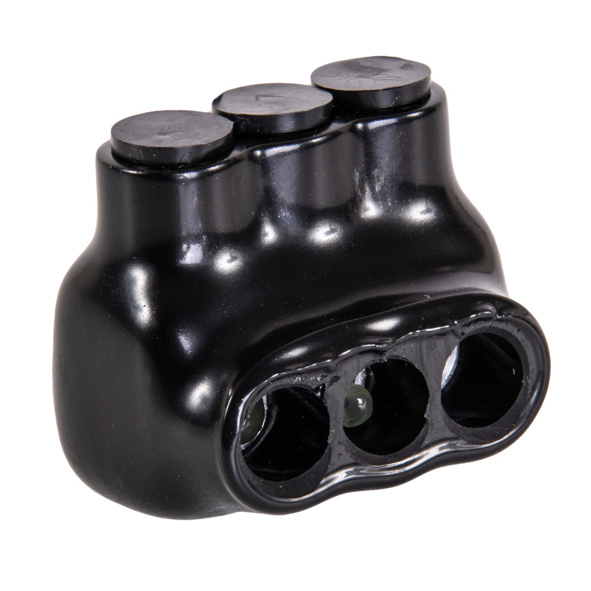 NSI IPL4-3 3-Port Black Multi-Tap Pre-Insulated Connector, 4-14 Gauge - Edmondson Supply