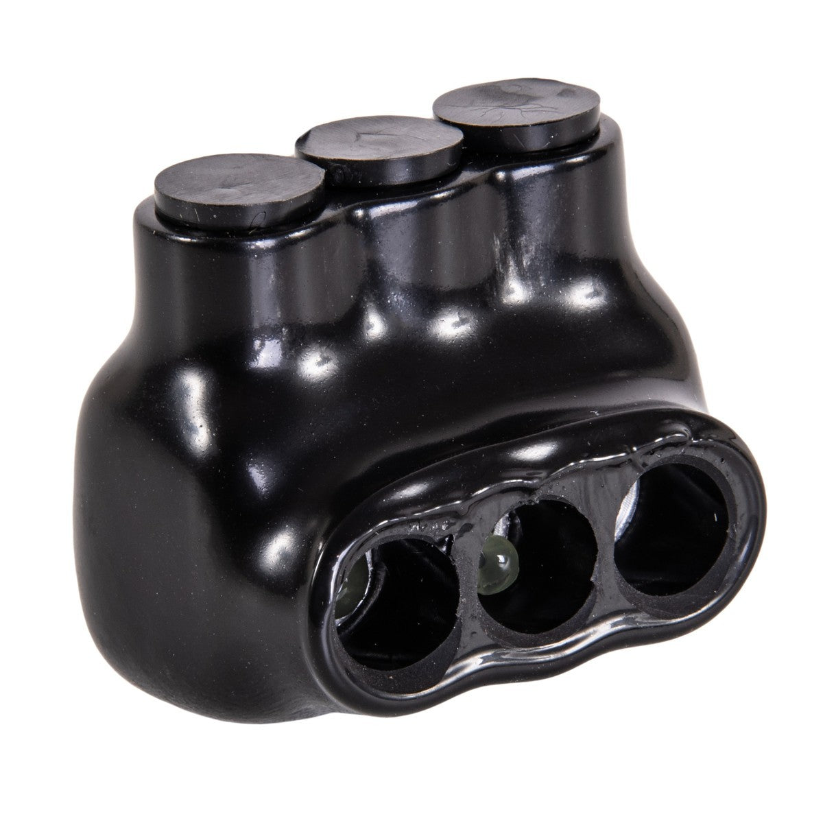 NSI IPL4-3B Polaris 3-Port Black Multi-Tap Pre-Insulated Connector, 4 AWG -14 AWG - Edmondson Supply