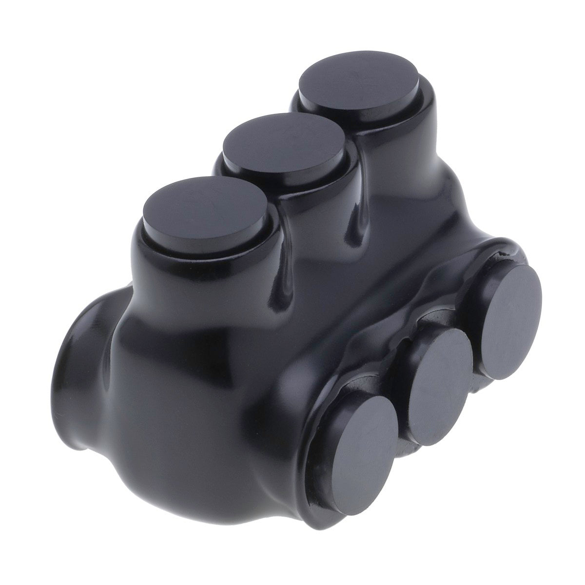 NSI IPLD1/0-3B Polaris 3-Port Black Multi-Tap Pre-Insulated Connector, 1/0 AWG - 14 AWG (Dual-Sided Entry) - Edmondson Supply