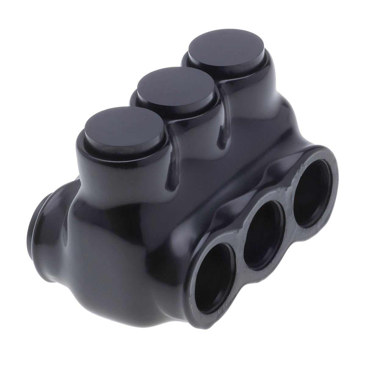 NSI IPLD1/0-3B Polaris 3-Port Black Multi-Tap Pre-Insulated Connector, 1/0 AWG - 14 AWG (Dual-Sided Entry) - Edmondson Supply