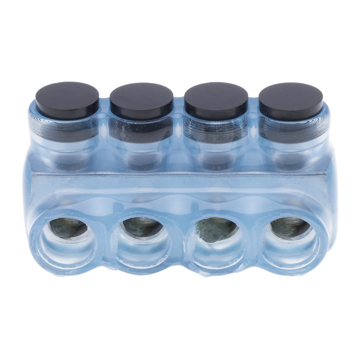 NSI IPLD1/0-4CB Polaris 4-Port Clear Multi-Tap Pre-Insulated Connector, 4-14 Gauge - Edmondson Supply