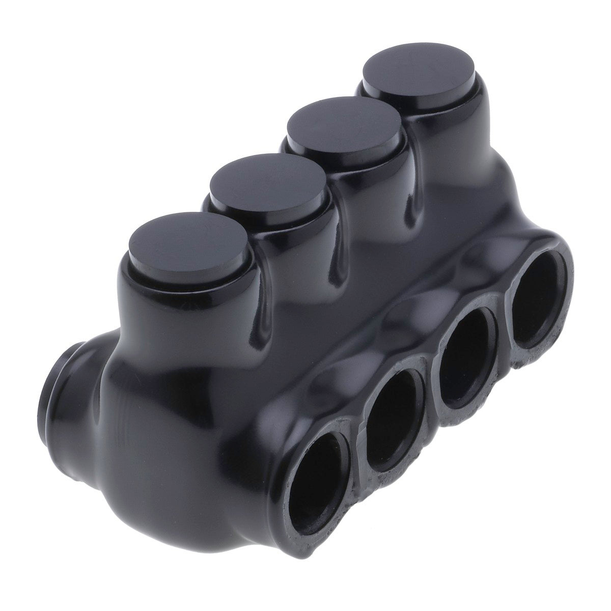 NSI IPLD1/0-4B Polaris 4-Port Black Multi-Tap Pre-Insulated Connector, 1/0 AWG - 14 AWG (Dual-Sided Entry) - Edmondson Supply