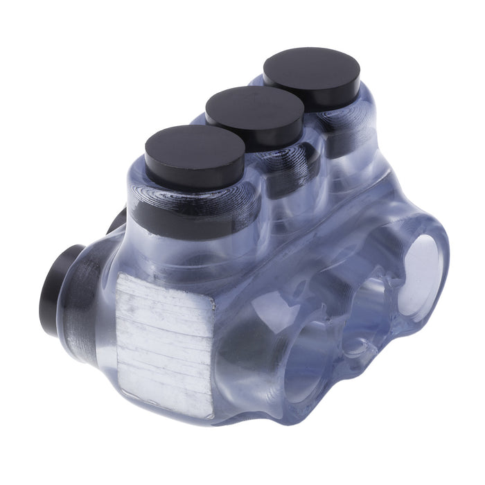 NSI IPLD2-3C 3-Port Clear Multi-Tap Pre-Insulated Connector, 2-14 Gauge - Edmondson Supply