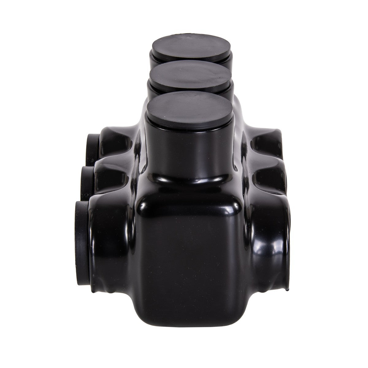 NSI IPLD250-3B Polaris 3-Port Black Multi-Tap Pre-Insulated Connector, 250 MCM - 6 AWG (Dual-Sided Entry) - Edmondson Supply