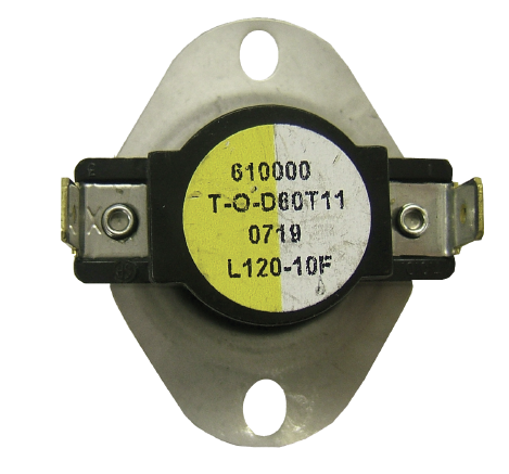 Supco L120 L-Series Snap-Action SPST Limit Control Thermostat, L120-10F