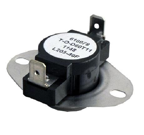 Supco L205 L-Series Snap-Action SPST Limit Control Thermostat, L205-40F