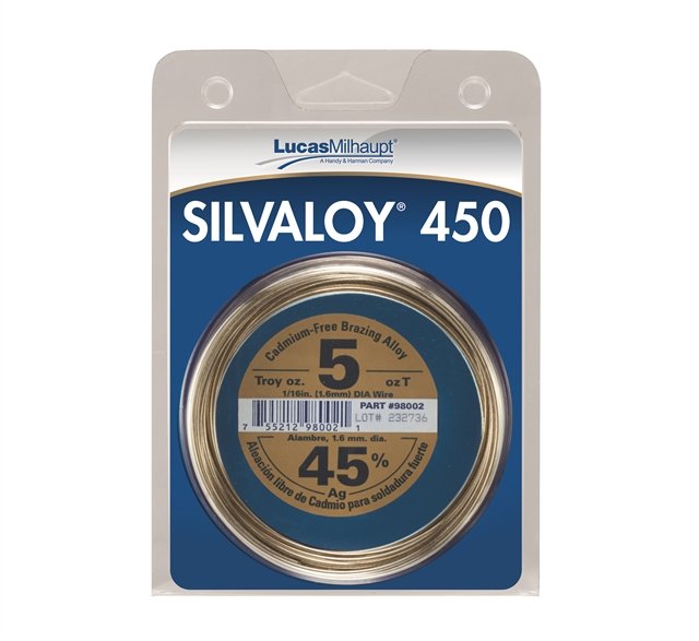 Lucas Milhaupt 98002 SILVALOY 450, 45% Silver, 5 Troy Oz. - Edmondson Supply
