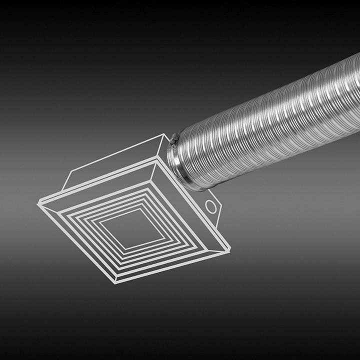 Dundas Jafine MFX48X Semi-Rigid Aluminum Duct - 4” x 8’ - Edmondson Supply