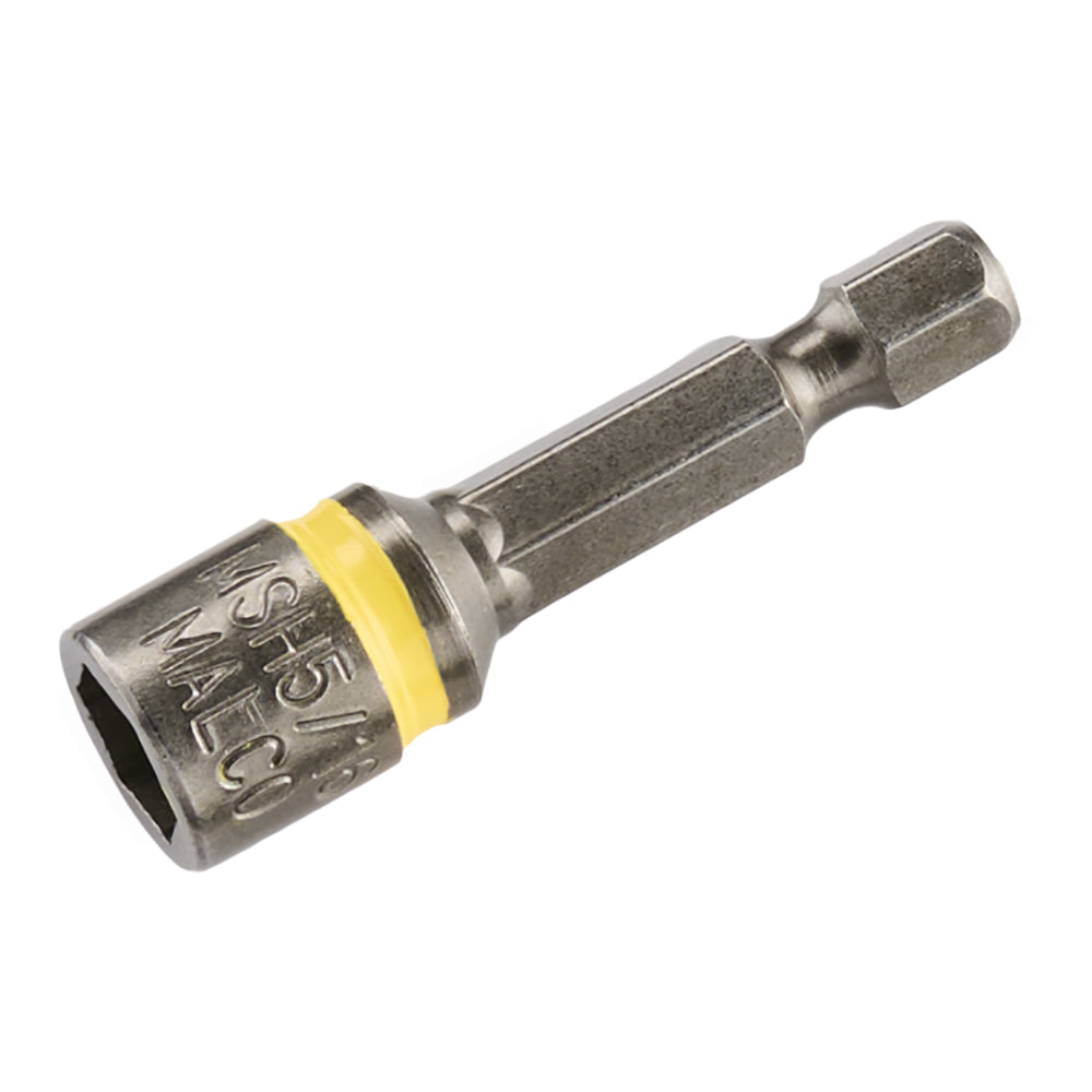 Malco Tools MSH516 5/16" x 1-3/4" Magnetic Hex Chuck Driver - Edmondson Supply