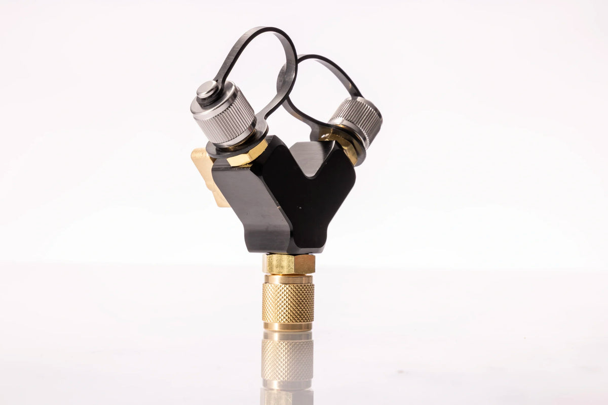 Malco Tools HFYV38 MalcoEdge™ Dual-Valve Hi-Flow Y Branch 3/8″ x 3/8″ x 3/8″ - Edmondson Supply