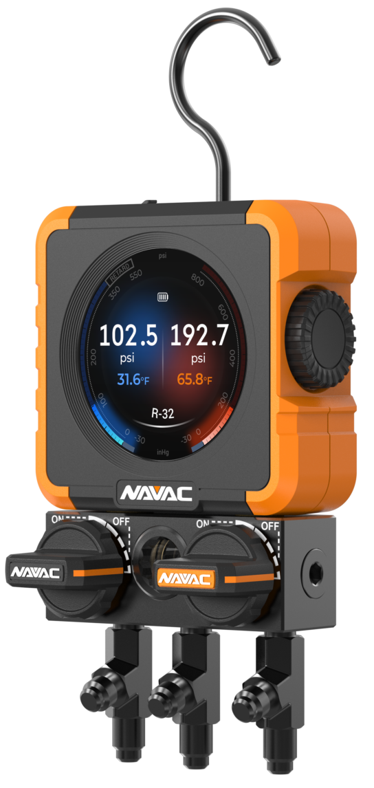 NAVAC N1DX Flex 1 Manifold Gauge w/HD Color Graphic Interface - Edmondson Supply