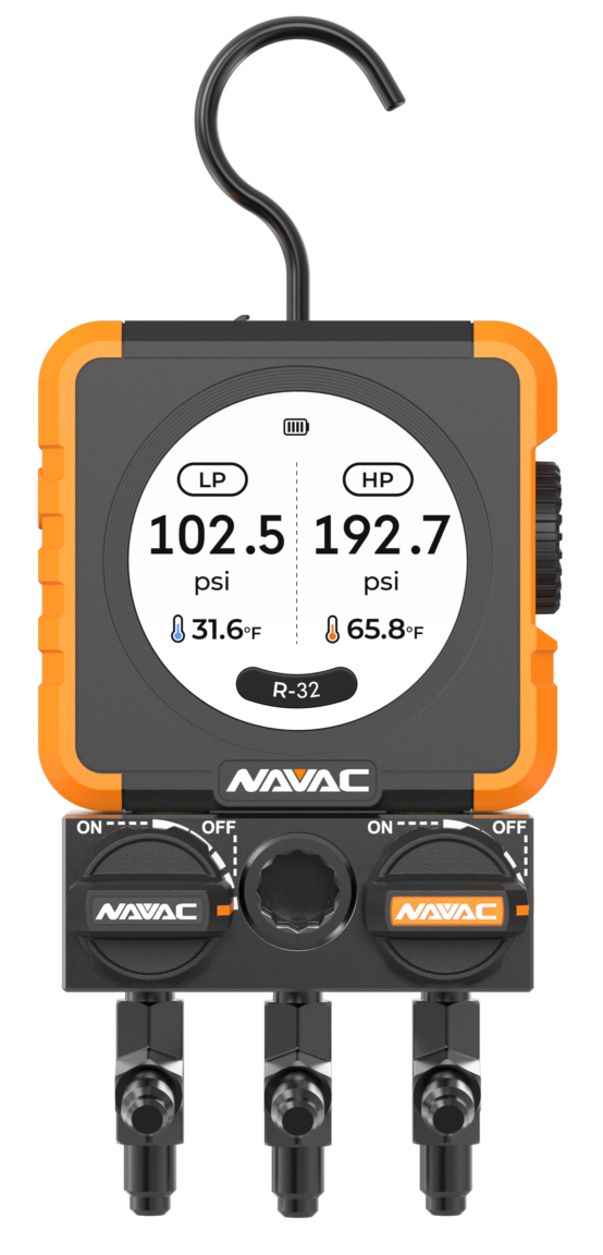 NAVAC N1DX Flex 1 Manifold Gauge w/HD Color Graphic Interface - Edmondson Supply