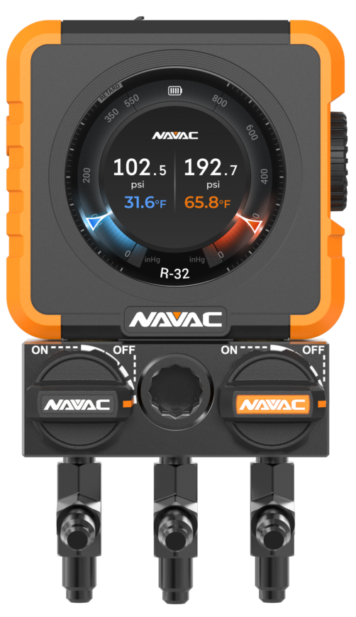 NAVAC N1DX Flex 1 Manifold Gauge w/HD Color Graphic Interface - Edmondson Supply