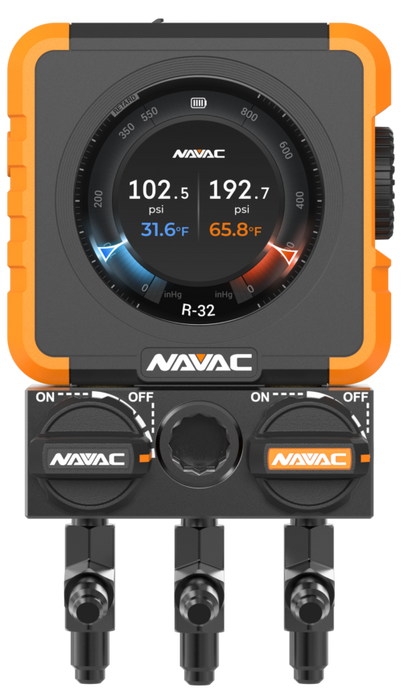 NAVAC N1DX Flex 1 Manifold Gauge w/HD Color Graphic Interface - Edmondson Supply