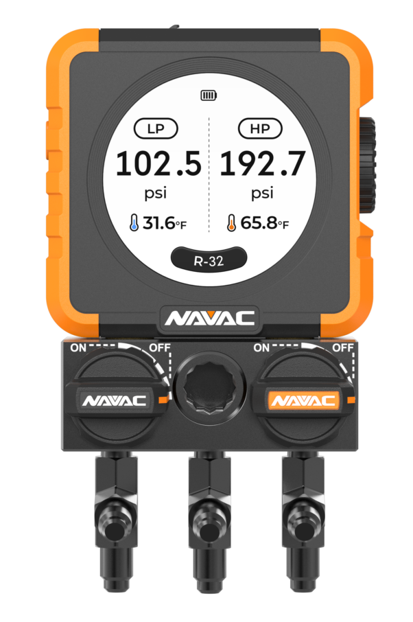 NAVAC N1DX Flex 1 Manifold Gauge w/HD Color Graphic Interface - Edmondson Supply