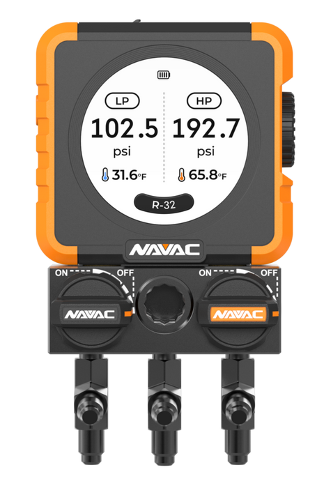 NAVAC N1DX Flex 1 Manifold Gauge w/HD Color Graphic Interface - Edmondson Supply