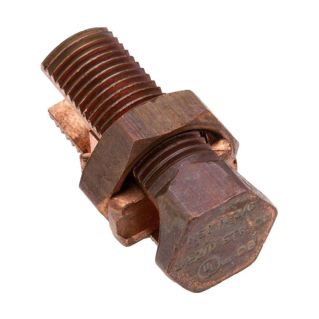 NSI N-2/0 Copper Split Bolt - Edmondson Supply