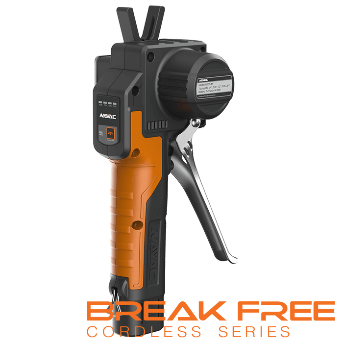 NAVAC NEF6LM BreakFree® Power Flaring Tool, 3/4" O.D. Max, w/ Flare Gauge - Edmondson Supply