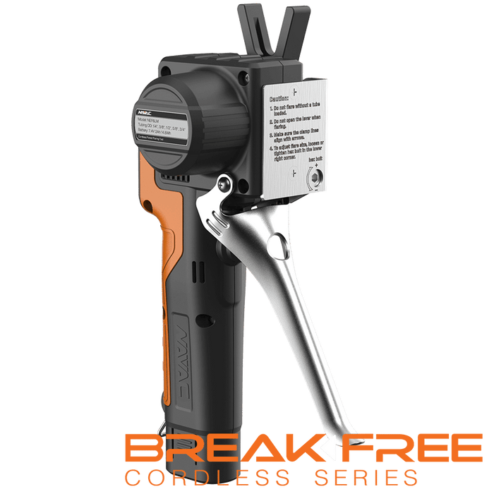 NAVAC NEF6LM BreakFree® Power Flaring Tool, 3/4" O.D. Max, w/ Flare Gauge - Edmondson Supply