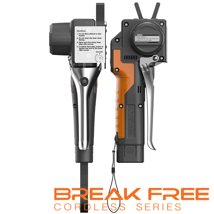 NAVAC NEF6LM BreakFree® Power Flaring Tool, 3/4" O.D. Max, w/ Flare Gauge - Edmondson Supply