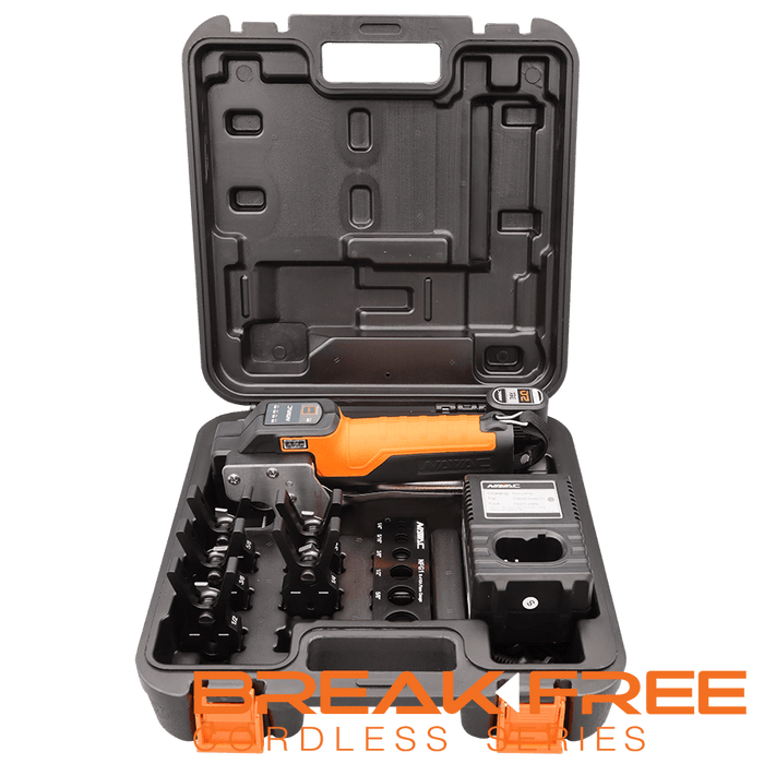 NAVAC NEF6LM BreakFree® Power Flaring Tool, 3/4" O.D. Max, w/ Flare Gauge - Edmondson Supply