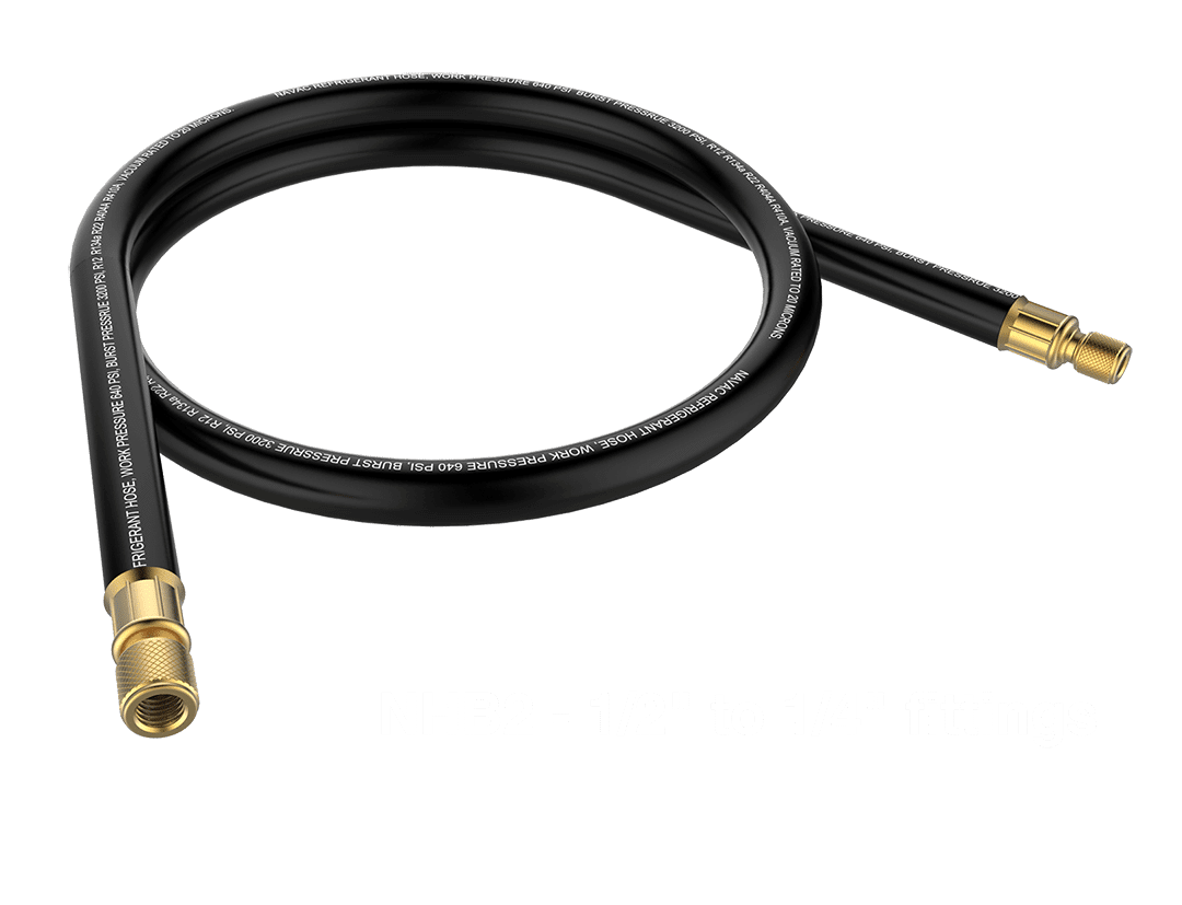 NAVAC NHB2 Big Boy Evacuation Hose, 6', 1/2"Diameter, 1/2" to 1/4" - Edmondson Supply