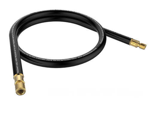 NAVAC NHB2 Big Boy Evacuation Hose, 6', 1/2"Diameter, 1/2" to 1/4" - Edmondson Supply