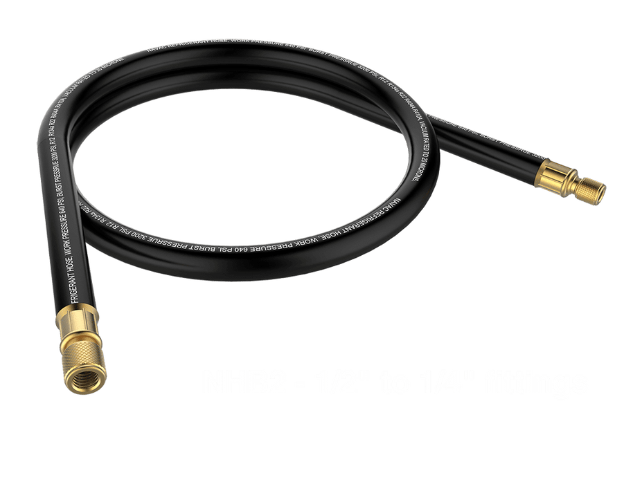 NAVAC NHB2 Big Boy Evacuation Hose, 6', 1/2"Diameter, 1/2" to 1/4" - Edmondson Supply