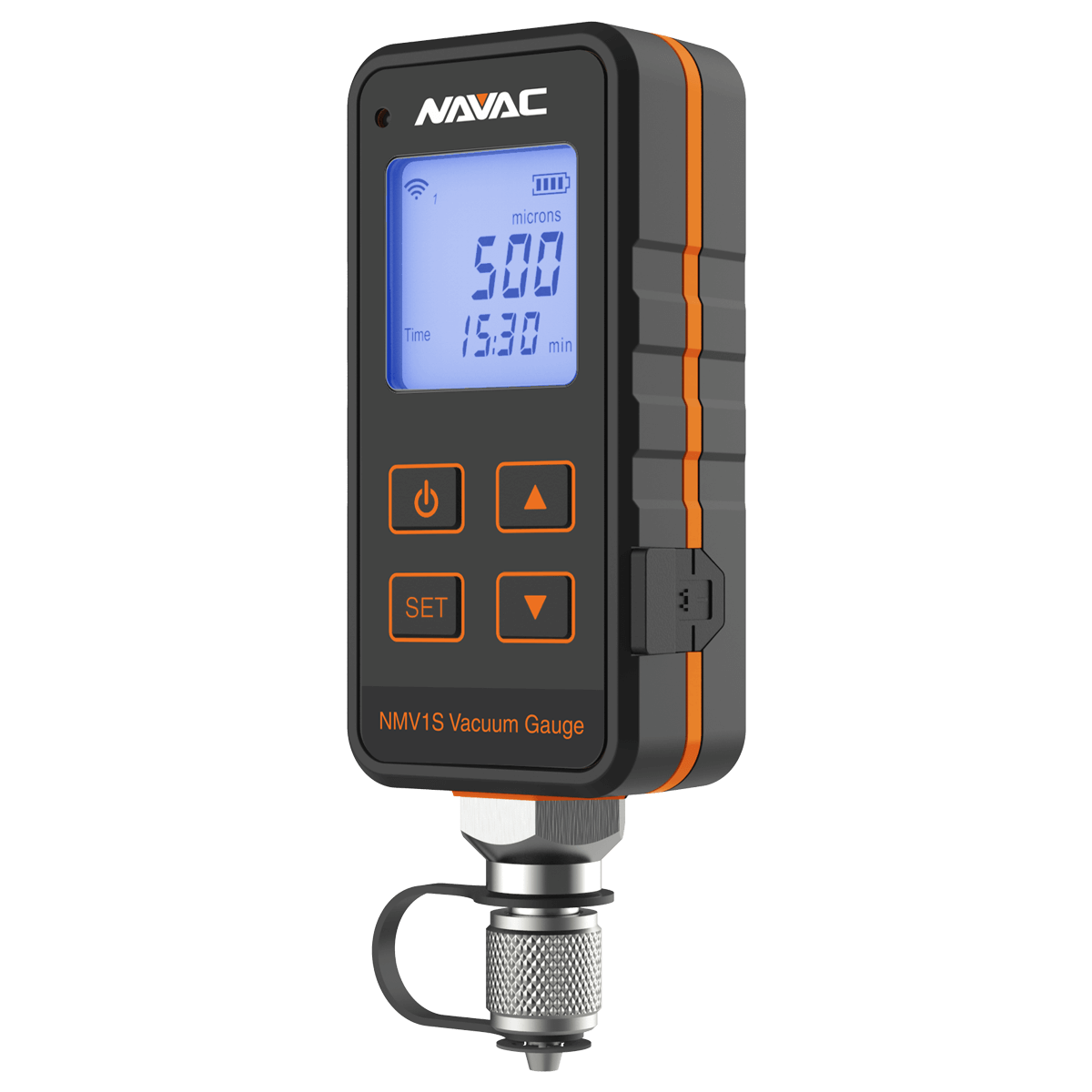 NAVAC NX4V NEXUS™ Digital Manifold Gauge Kit w/ Vacuum Gauge, 4-Valve, Bluetooth, A2L, MyNAVAC™ App - Edmondson Supply